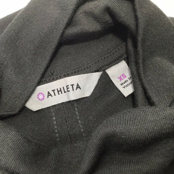 Athleta Threadlight Turtleneck Tunic Women's Size XS Lightweight Knit Olive - Picture 8 of 9